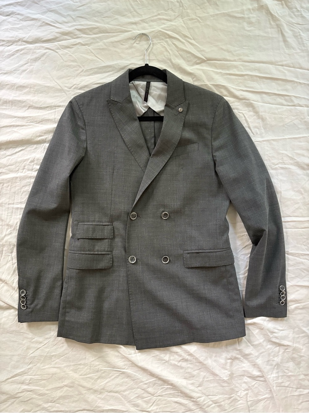 Liu Jo Uomo Italian Wool Blazer Double Breasted Size 44